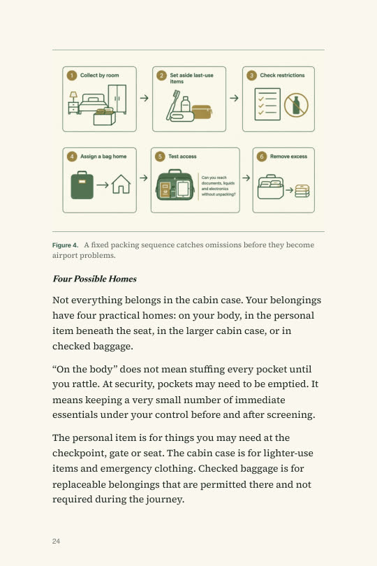 Diagram: a fixed packing sequence